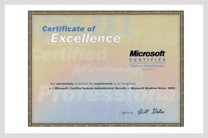 Microsoft Certified Systems Administrator: Security 證照縮圖