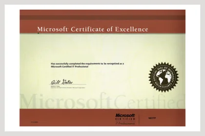 Microsoft Certified IT Professional 證照縮圖