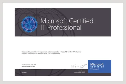 Microsoft Certified IT Professional: Enterprise Administrator — Charter Member 證照縮圖