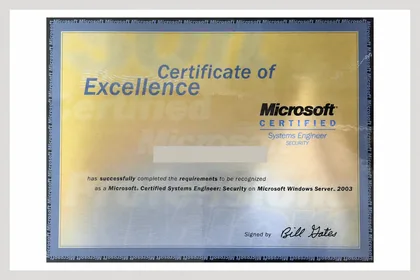 Microsoft Certified Systems Engineer: Security 證照縮圖